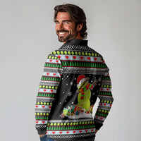 Christmas Tennis Snowman Long Sleeve Polo Shirt Xmas Holiday Patterns - Wonder Print Shop
