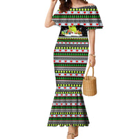 Christmas Tennis Snowman Mermaid Dress Xmas Holiday Patterns - Wonder Print Shop