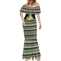 Christmas Tennis Snowman Mermaid Dress Xmas Holiday Patterns - Wonder Print Shop