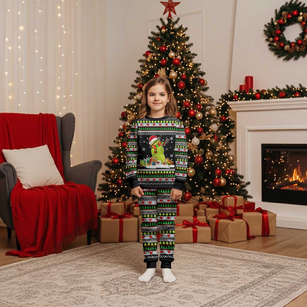 Christmas Tennis Snowman Christmas Pajama Set Xmas Holiday Patterns - Wonder Print Shop
