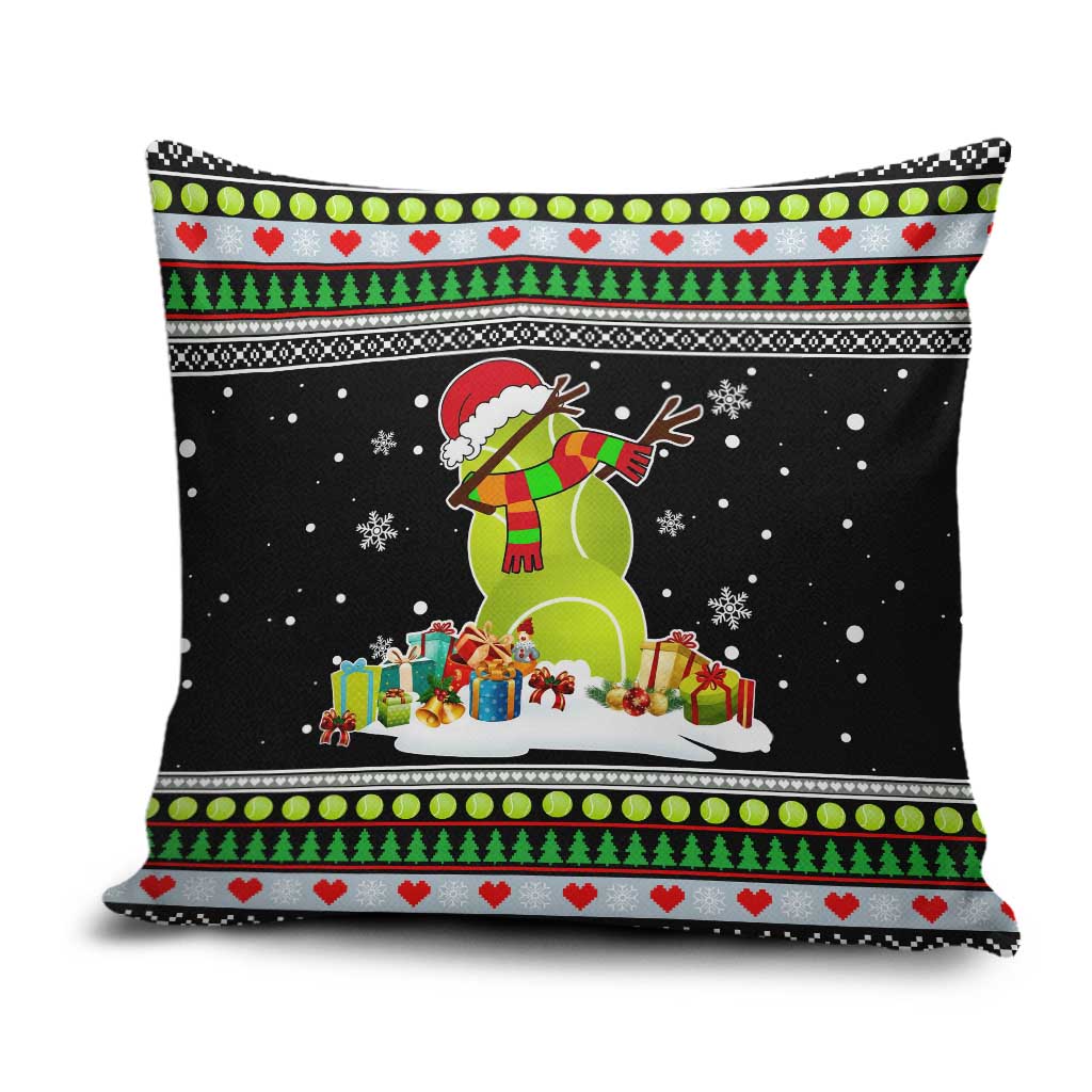 Christmas Tennis Snowman Pillow Cover Xmas Holiday Patterns - Wonder Print Shop