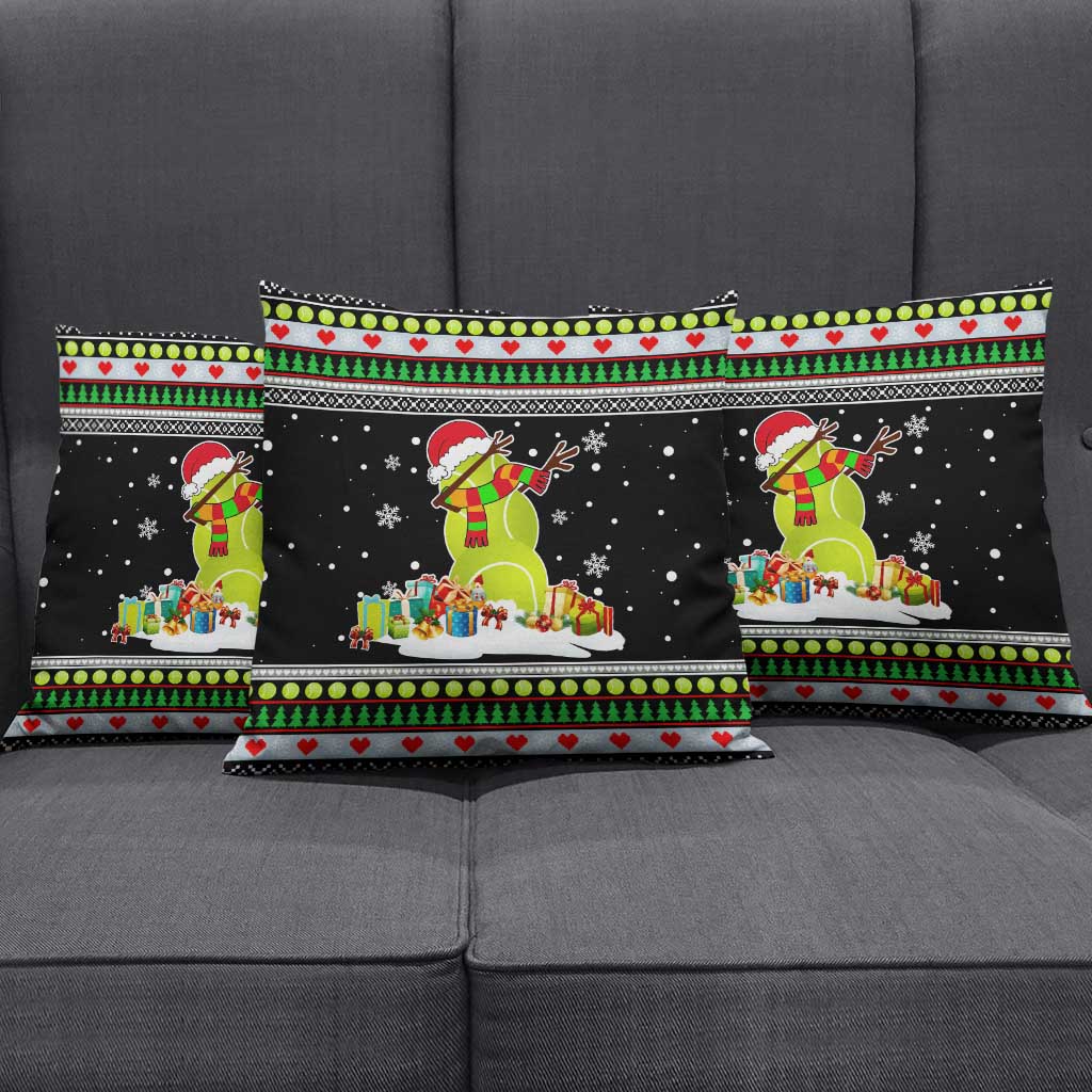 Christmas Tennis Snowman Pillow Cover Xmas Holiday Patterns - Wonder Print Shop