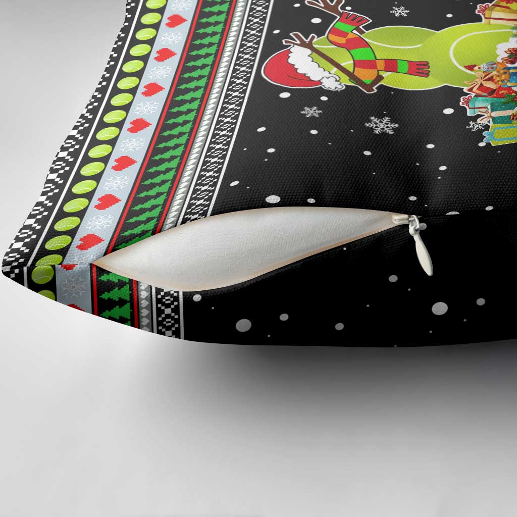 Christmas Tennis Snowman Pillow Cover Xmas Holiday Patterns - Wonder Print Shop