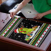 Christmas Tennis Snowman Puzzle Xmas Holiday Patterns - Wonder Print Shop