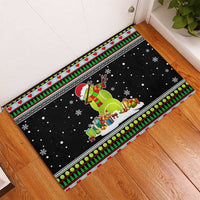 Christmas Tennis Snowman Rubber Doormat Xmas Holiday Patterns - Wonder Print Shop