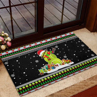 Christmas Tennis Snowman Rubber Doormat Xmas Holiday Patterns - Wonder Print Shop