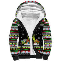 Christmas Tennis Snowman Sherpa Hoodie Xmas Holiday Patterns - Wonder Print Shop