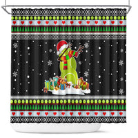Christmas Tennis Snowman Shower Curtain Xmas Holiday Patterns - Wonder Print Shop