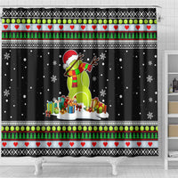 Christmas Tennis Snowman Shower Curtain Xmas Holiday Patterns - Wonder Print Shop