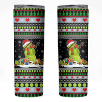 Christmas Tennis Snowman Skinny Tumbler Xmas Holiday Patterns - Wonder Print Shop