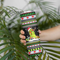 Christmas Tennis Snowman Skinny Tumbler Xmas Holiday Patterns - Wonder Print Shop