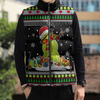 Christmas Tennis Snowman Sleeveless Puffer Jacket Xmas Holiday Patterns - Wonder Print Shop