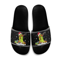 Christmas Tennis Snowman Slide Sandals Xmas Holiday Patterns - Wonder Print Shop