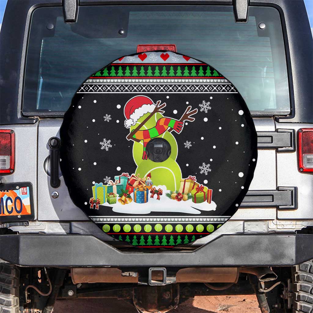Christmas Tennis Snowman Spare Tire Cover Xmas Holiday Patterns - Wonder Print Shop