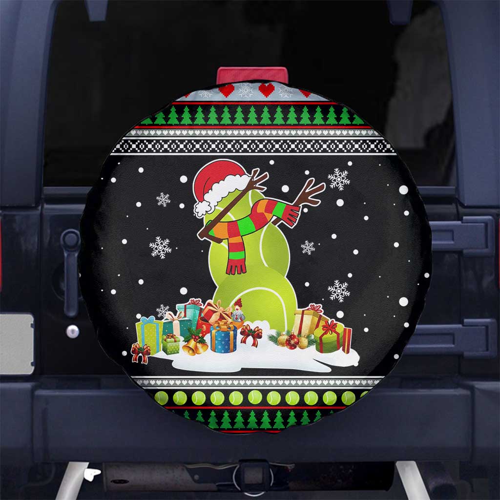 Christmas Tennis Snowman Spare Tire Cover Xmas Holiday Patterns - Wonder Print Shop