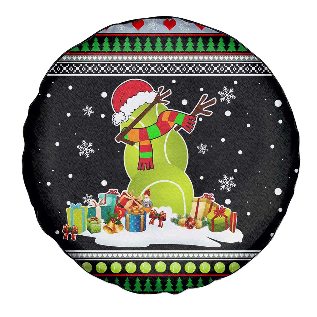 Christmas Tennis Snowman Spare Tire Cover Xmas Holiday Patterns - Wonder Print Shop