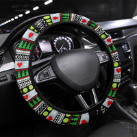 Christmas Tennis Snowman Steering Wheel Cover Xmas Holiday Patterns - Wonder Print Shop