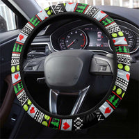 Christmas Tennis Snowman Steering Wheel Cover Xmas Holiday Patterns - Wonder Print Shop
