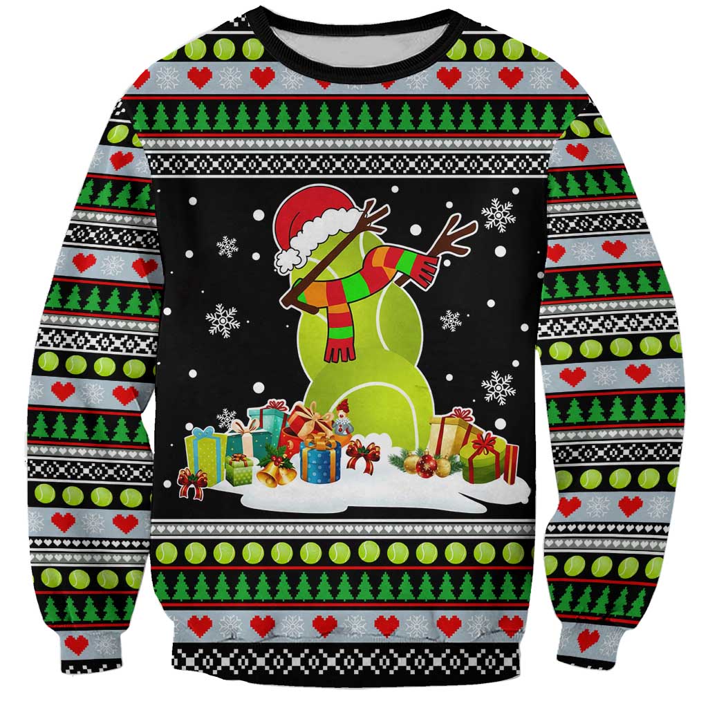 Christmas Tennis Snowman Sweatshirt Xmas Holiday Patterns - Wonder Print Shop