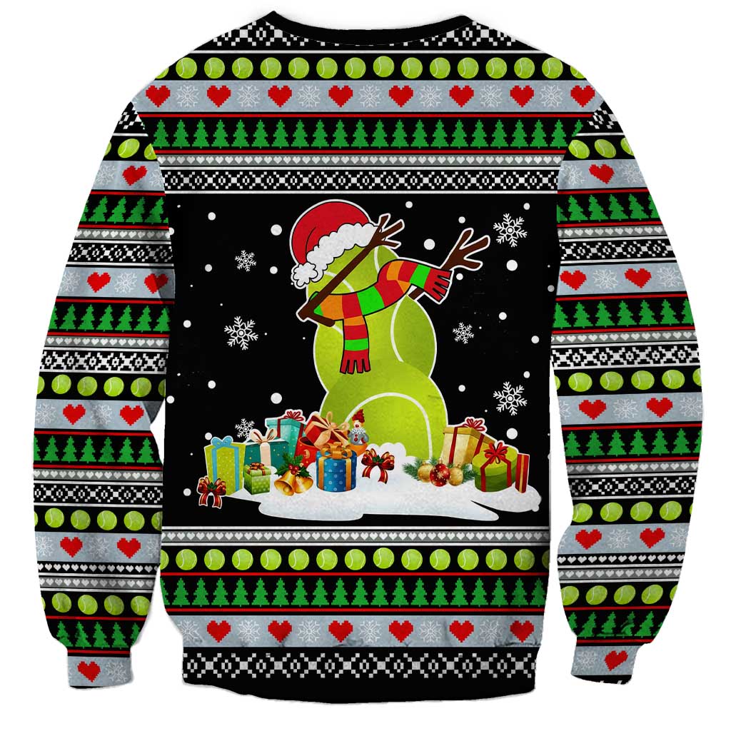 Christmas Tennis Snowman Sweatshirt Xmas Holiday Patterns - Wonder Print Shop