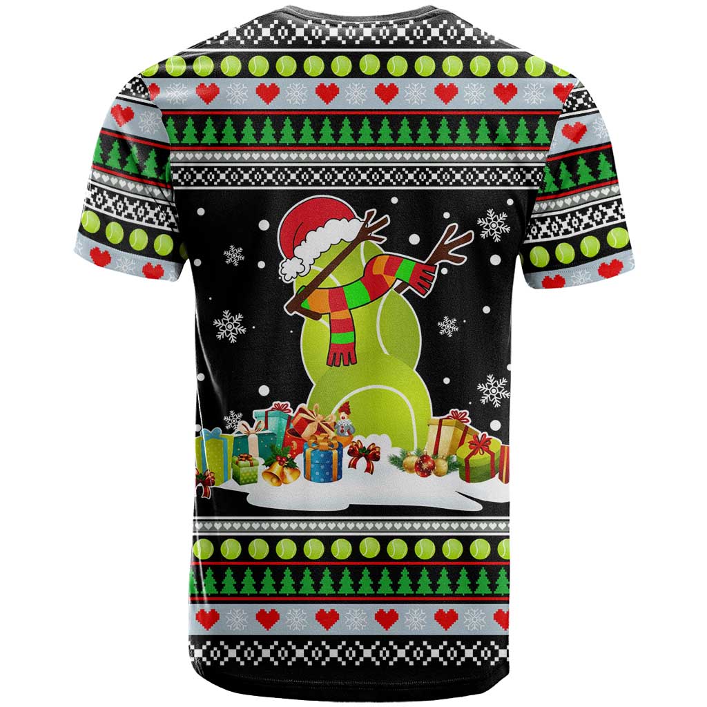 Christmas Tennis Snowman T Shirt Xmas Holiday Patterns - Wonder Print Shop