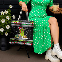 Christmas Tennis Snowman Tote Bag Xmas Holiday Patterns - Wonder Print Shop
