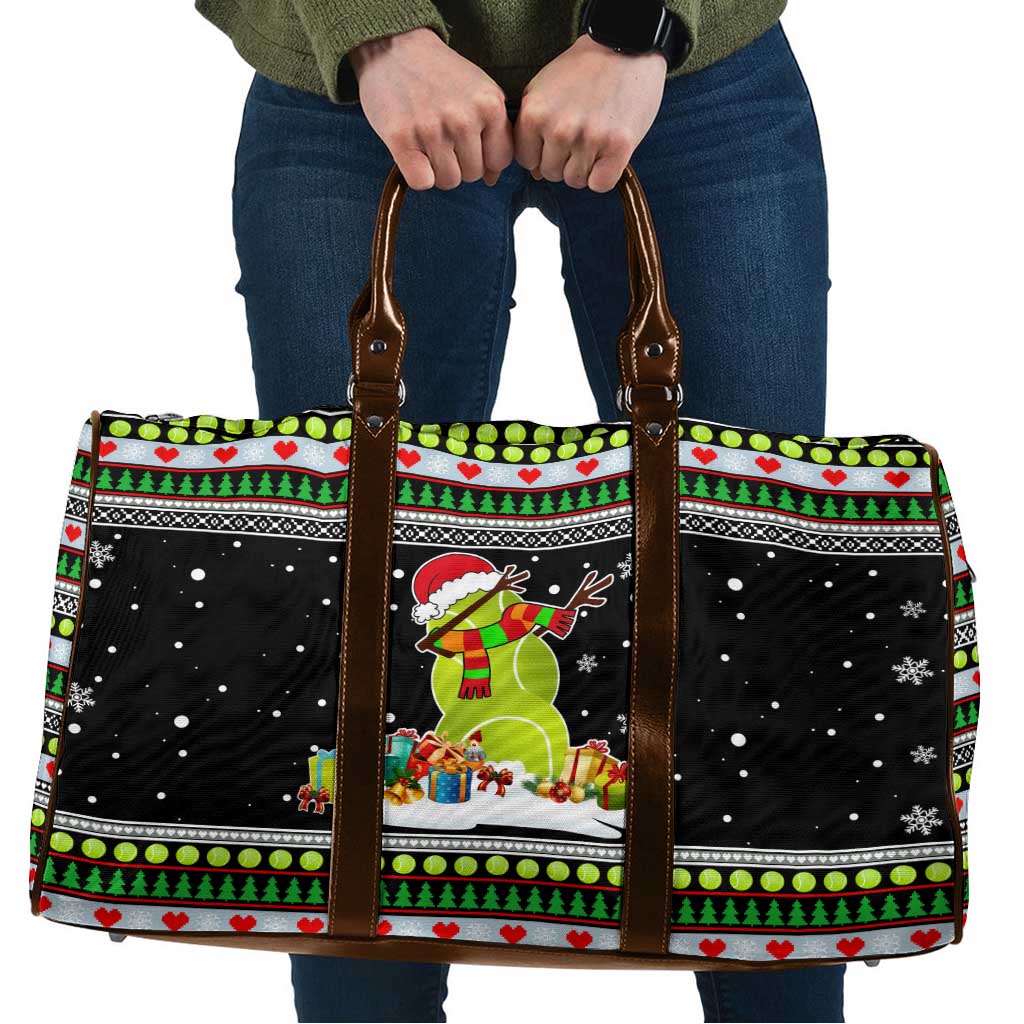 Christmas Tennis Snowman Travel Bag Xmas Holiday Patterns - Wonder Print Shop