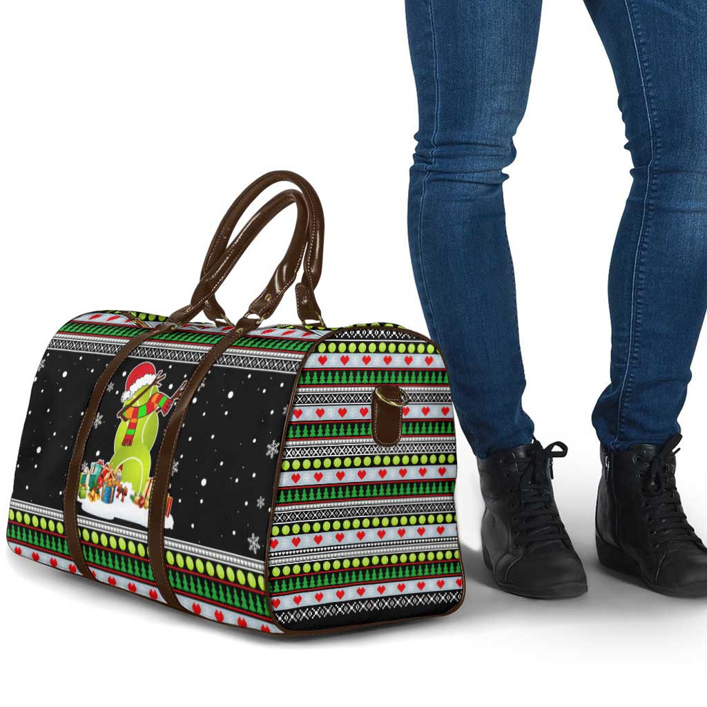 Christmas Tennis Snowman Travel Bag Xmas Holiday Patterns - Wonder Print Shop