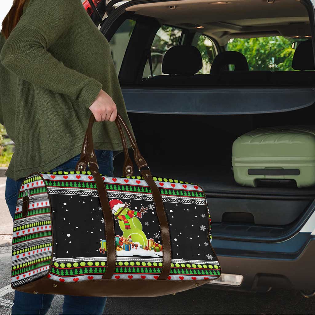 Christmas Tennis Snowman Travel Bag Xmas Holiday Patterns - Wonder Print Shop
