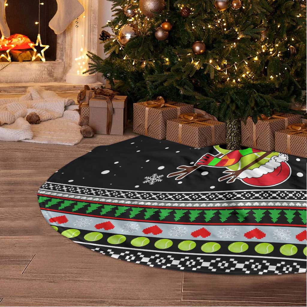 Christmas Tennis Snowman Tree Skirt Xmas Holiday Patterns - Wonder Print Shop