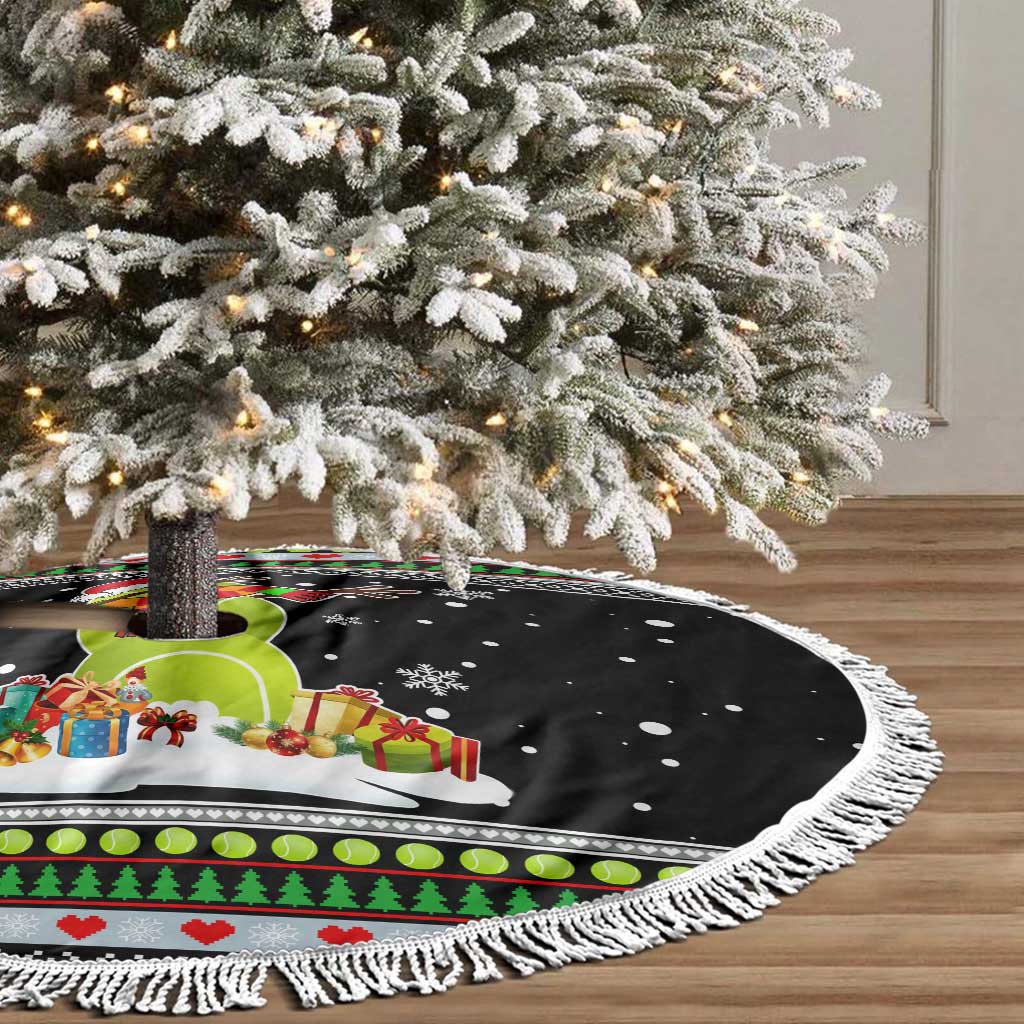 Christmas Tennis Snowman Tree Skirt Xmas Holiday Patterns - Wonder Print Shop