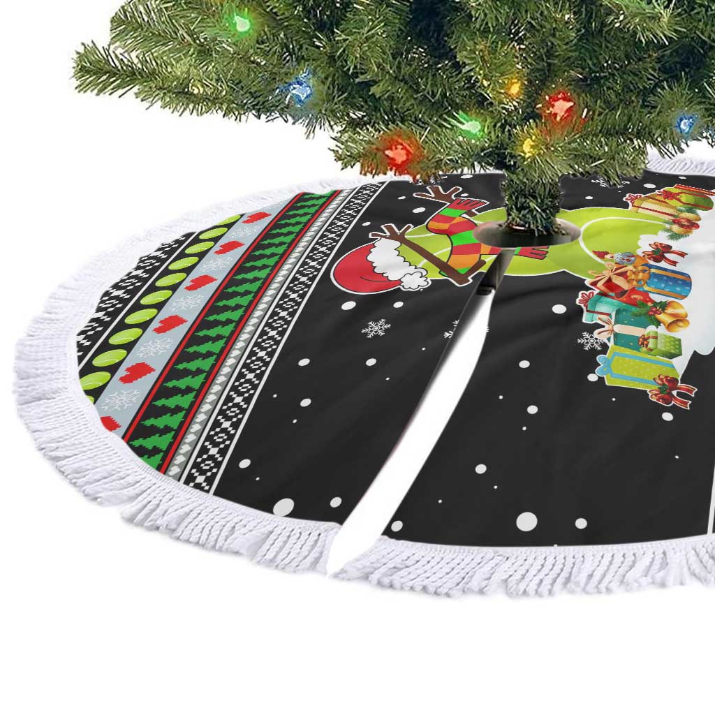 Christmas Tennis Snowman Tree Skirt Xmas Holiday Patterns - Wonder Print Shop