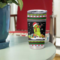 Christmas Tennis Snowman Tumbler Cup Xmas Holiday Patterns - Wonder Print Shop