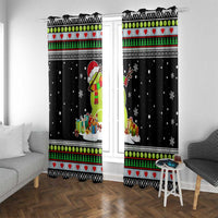 Christmas Tennis Snowman Window Curtain Xmas Holiday Patterns - Wonder Print Shop