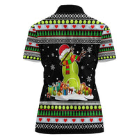 Christmas Tennis Snowman Women Polo Shirt Xmas Holiday Patterns - Wonder Print Shop