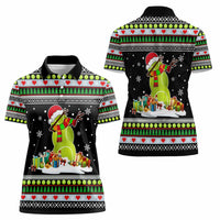 Christmas Tennis Snowman Women Polo Shirt Xmas Holiday Patterns - Wonder Print Shop