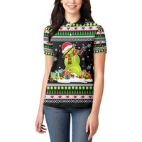 Christmas Tennis Snowman Women Polo Shirt Xmas Holiday Patterns - Wonder Print Shop