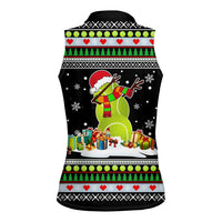 Christmas Tennis Snowman Women Sleeveless Polo Shirt Xmas Holiday Patterns - Wonder Print Shop