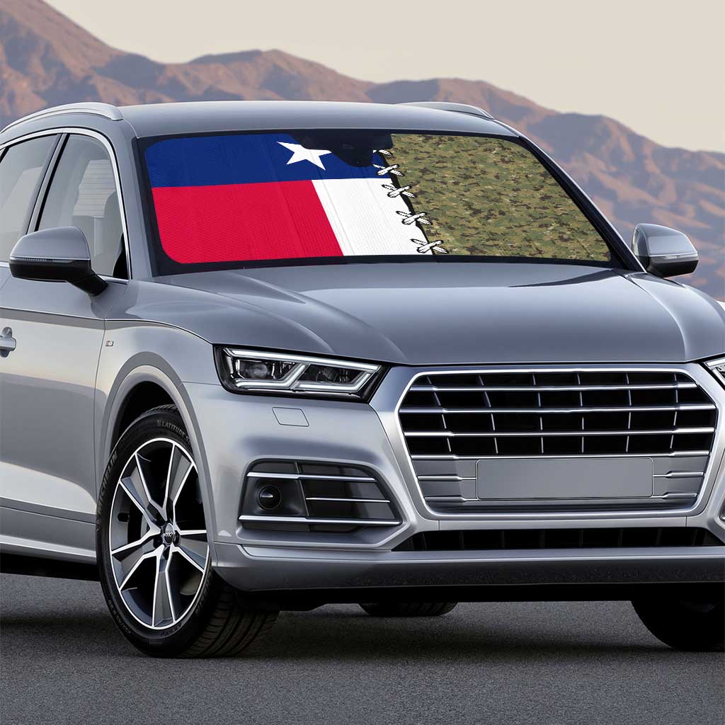 Christmas Texas Camo Auto Sun Shade Xmas Holiday Patterns - Wonder Print Shop