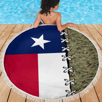 Christmas Texas Camo Beach Blanket Xmas Holiday Patterns - Wonder Print Shop