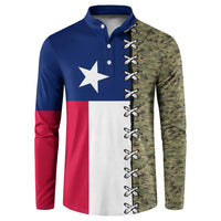 Christmas Texas Camo Button Sweatshirt Xmas Holiday Patterns - Wonder Print Shop