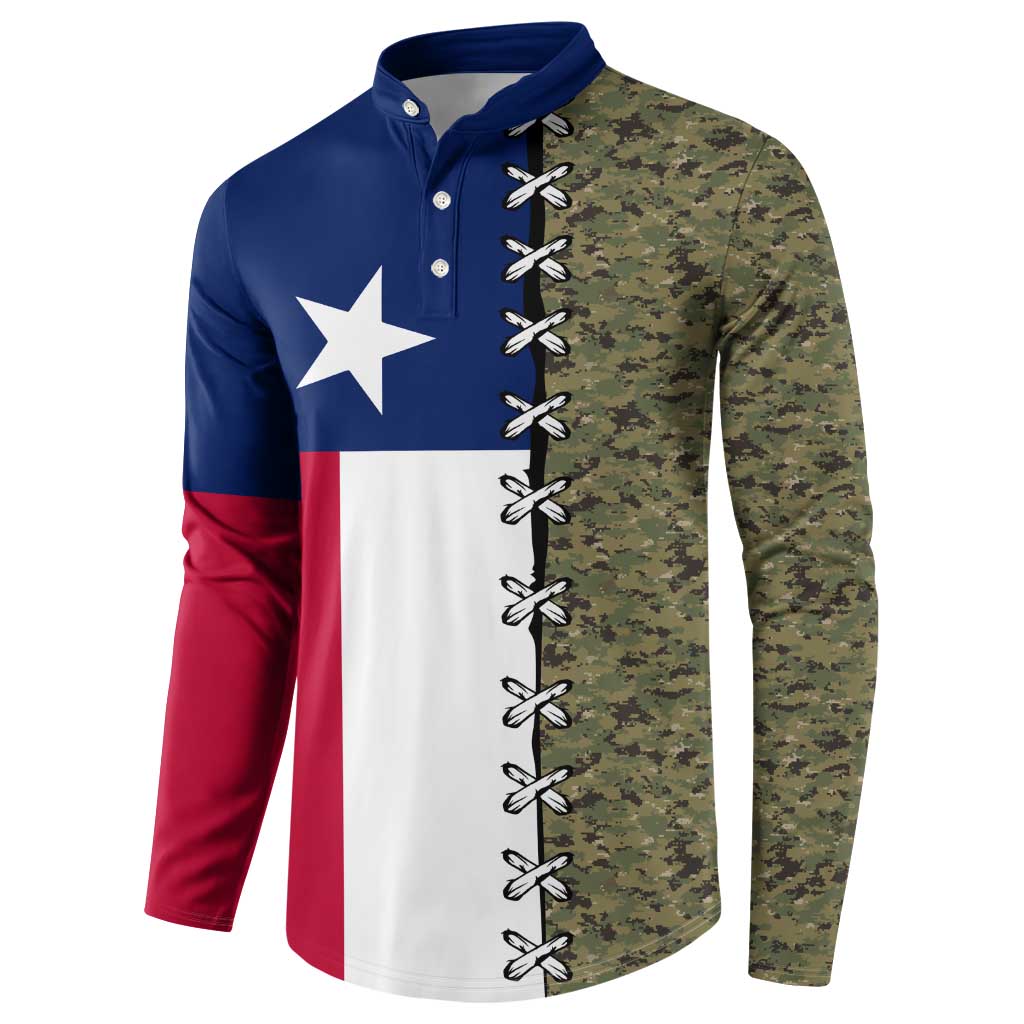 Christmas Texas Camo Button Sweatshirt Xmas Holiday Patterns - Wonder Print Shop