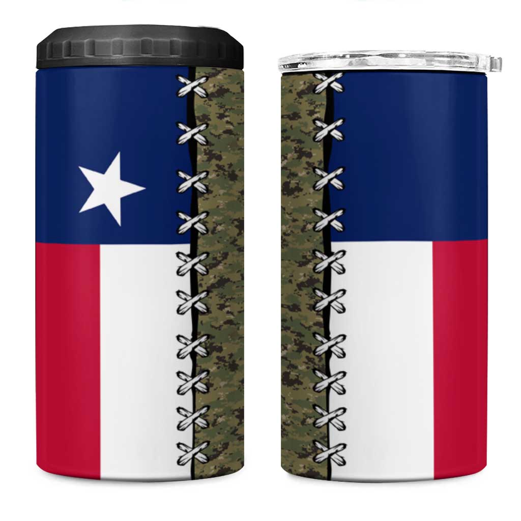 Christmas Texas Camo 4 in 1 Can Cooler Tumbler Xmas Holiday Patterns - Wonder Print Shop