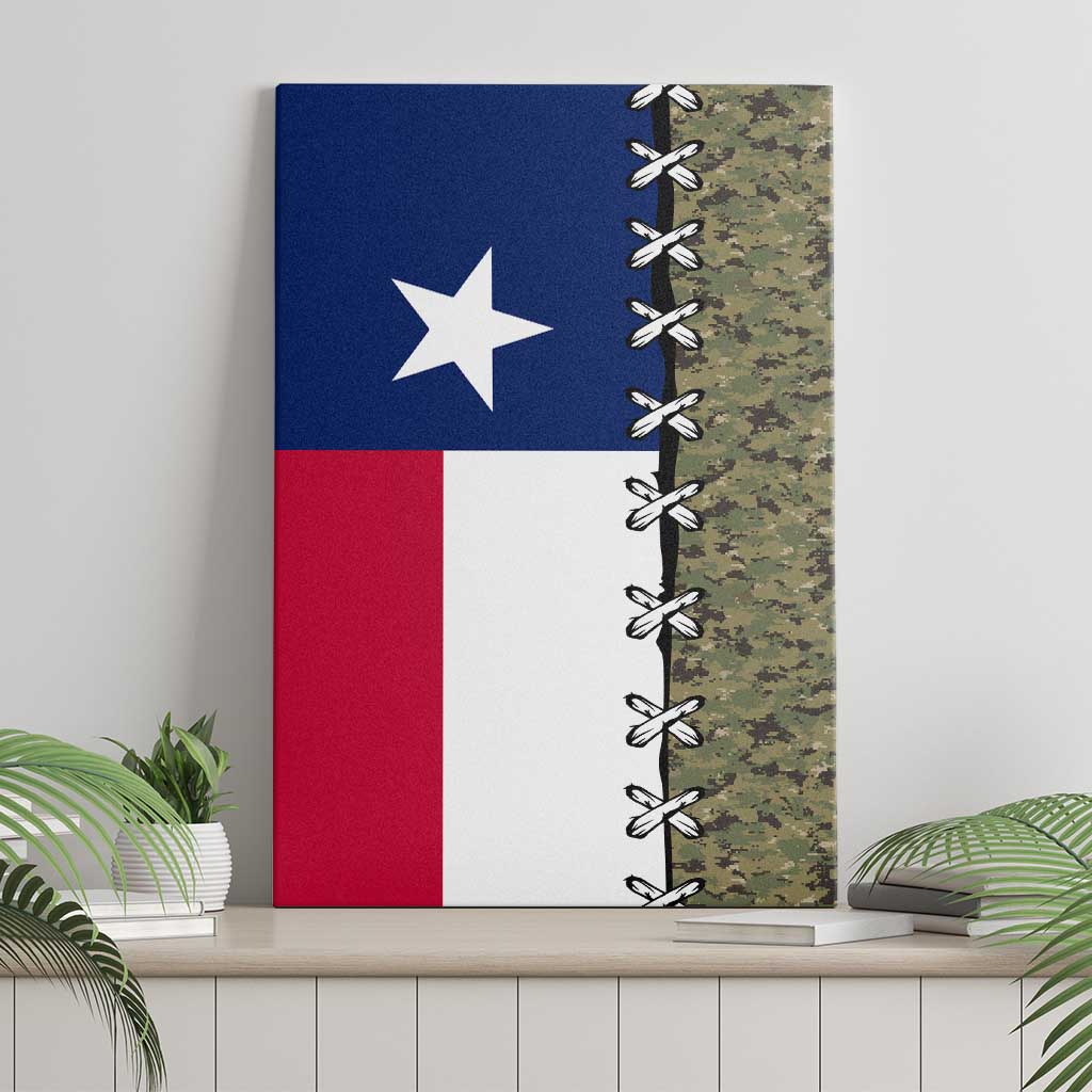 Christmas Texas Camo Canvas Wall Art Xmas Holiday Patterns - Wonder Print Shop