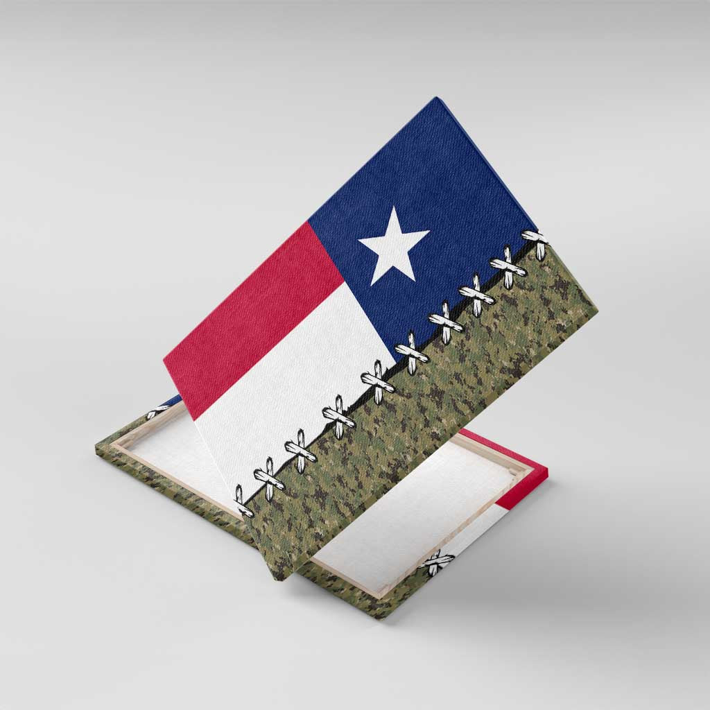 Christmas Texas Camo Canvas Wall Art Xmas Holiday Patterns - Wonder Print Shop