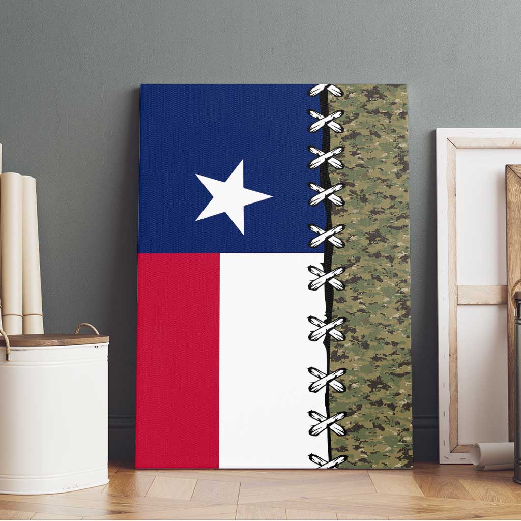 Christmas Texas Camo Canvas Wall Art Xmas Holiday Patterns - Wonder Print Shop
