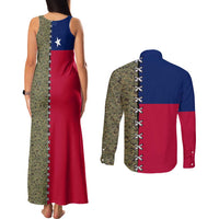 Christmas Texas Camo Couples Matching Tank Maxi Dress and Long Sleeve Button Shirt Xmas Holiday Patterns - Wonder Print Shop