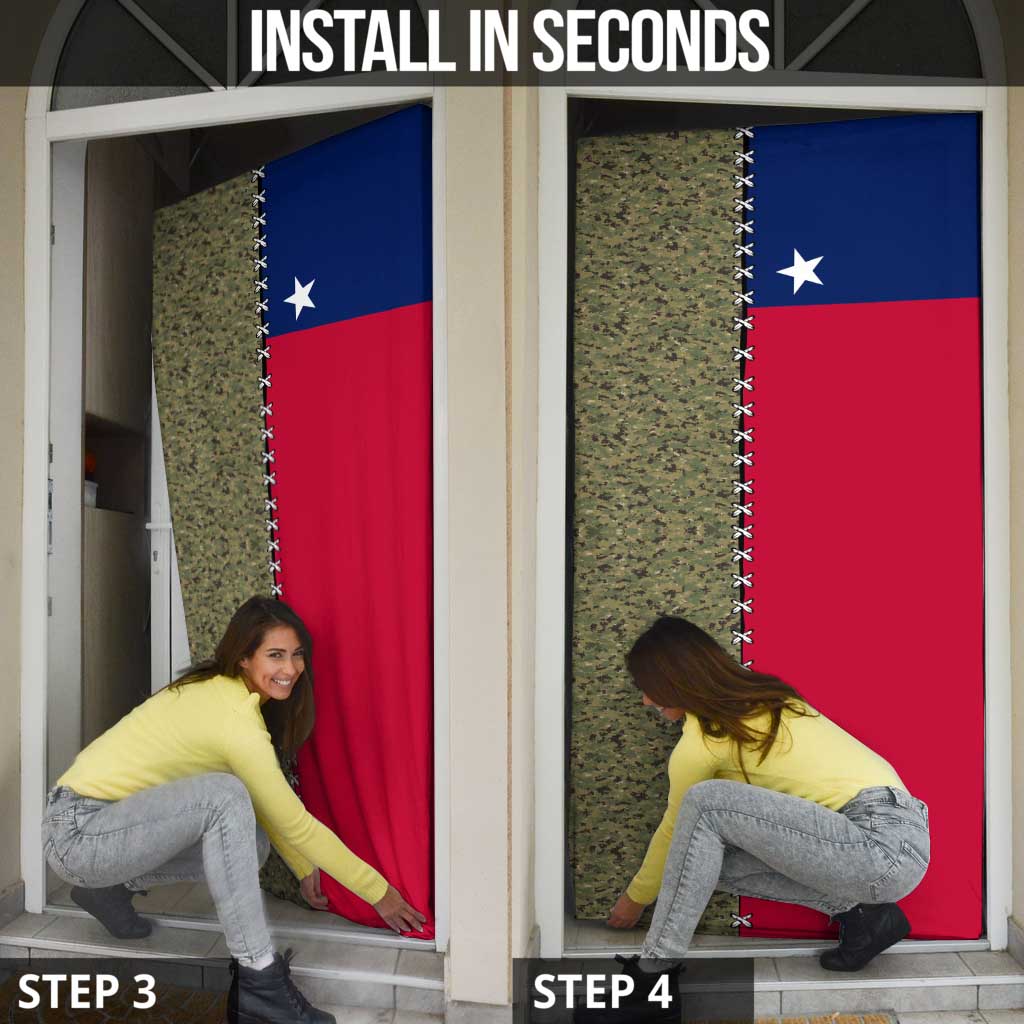Christmas Texas Camo Door Cover Xmas Holiday Patterns - Wonder Print Shop