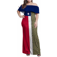 Christmas Texas Camo Family Matching Off Shoulder Maxi Dress and Hawaiian Shirt Xmas Holiday Patterns - Wonder Print Shop