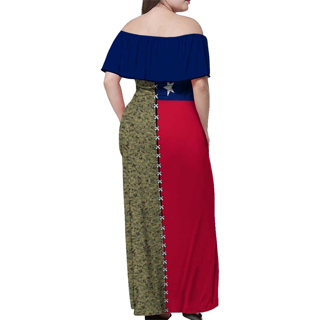 Christmas Texas Camo Family Matching Off Shoulder Maxi Dress and Hawaiian Shirt Xmas Holiday Patterns - Wonder Print Shop